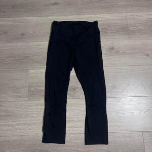 Lululemon‎ Pace Rival Crop 22 inseam Black Leggings with Pockets W6AV0S